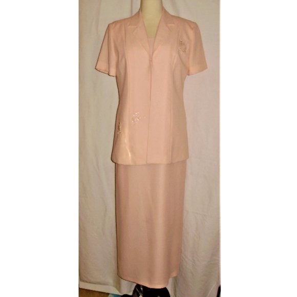 formal maxi jacket dress with beaded butterflies - Picture 2 of 10